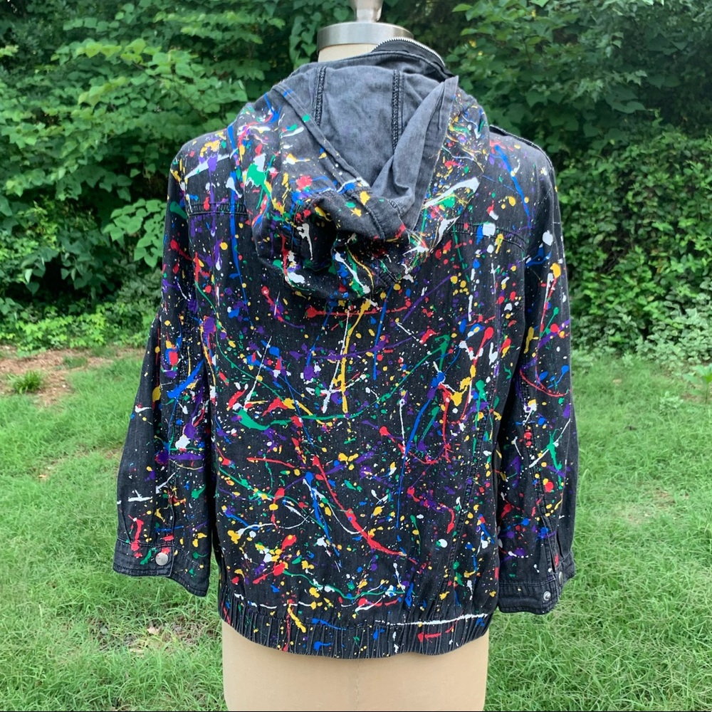 Hand Splatter-Painted Jacket! - Picture 15 of 16
